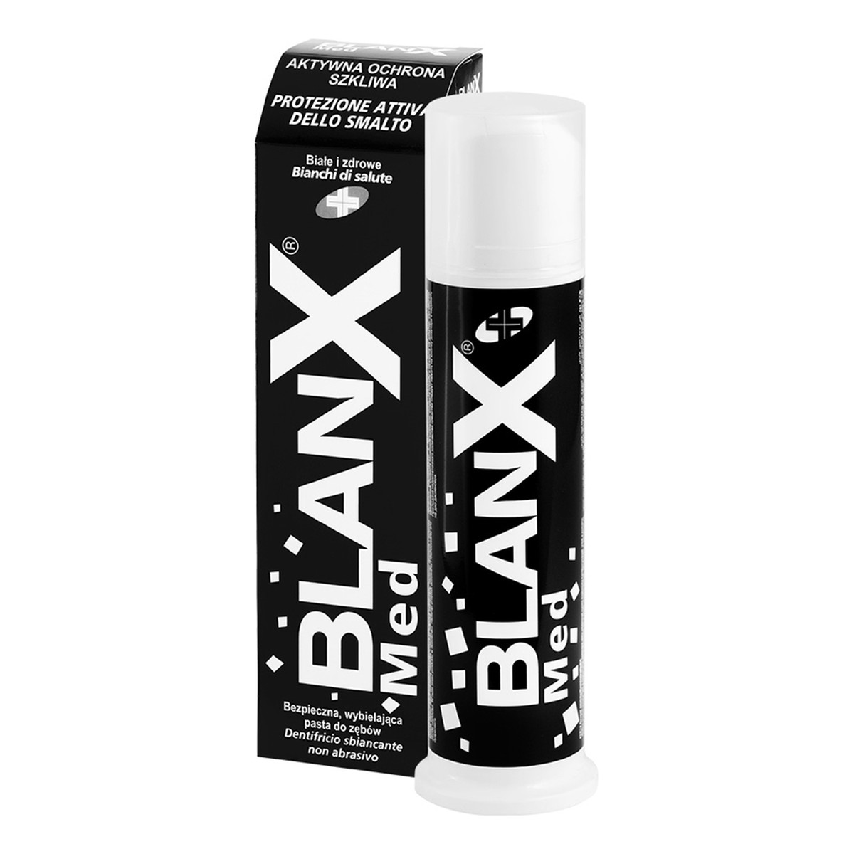 BlanX Med Aktywna Ochrona Szkliwa Pasta wybielająca remineralizująca szkliwo 100ml