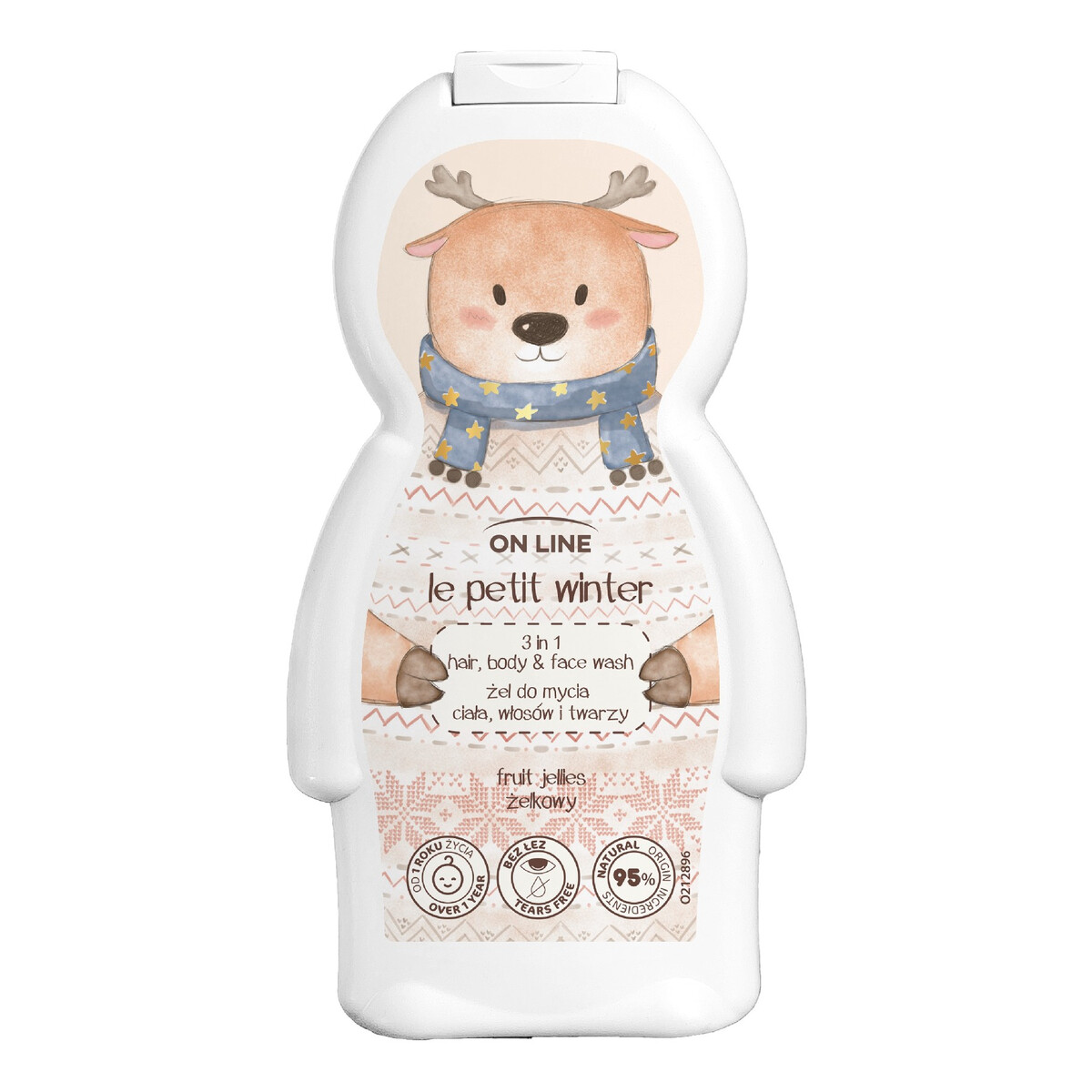 On Line Renifer Żel 3w1 do mycia ciała włosów i twarzy 350ml