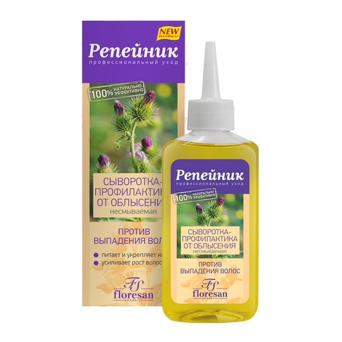 Floresan Aktywne serum przeciw łysieniu łopian,papryczka chili, pokrzywa 100ml