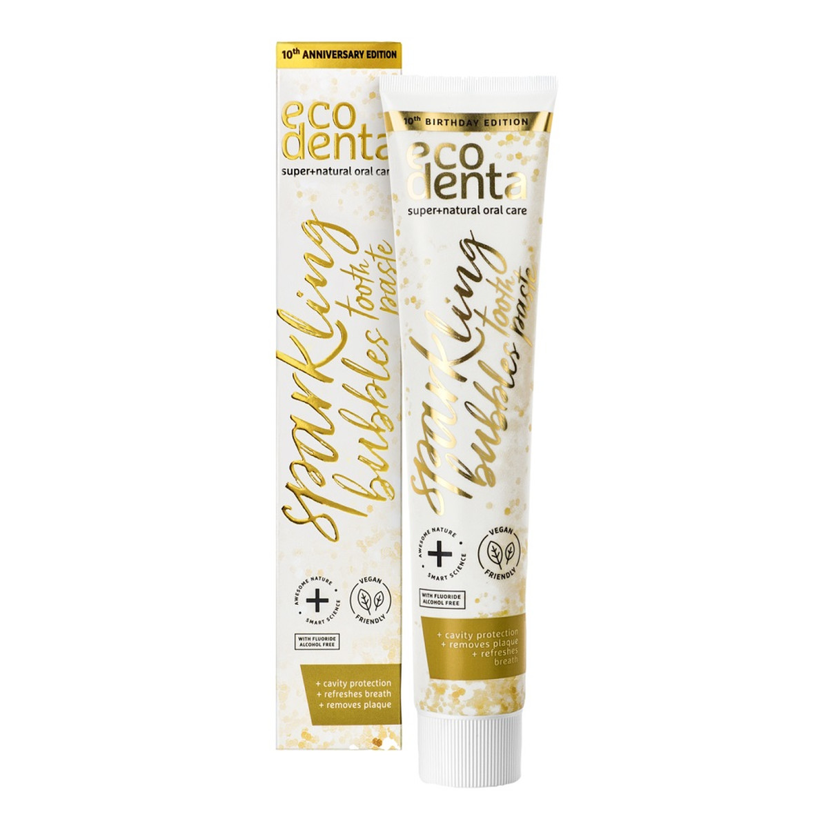 Ecodenta Sparkling bubbles toothpaste pasta do zębów o smaku musujących bąbelków 75ml