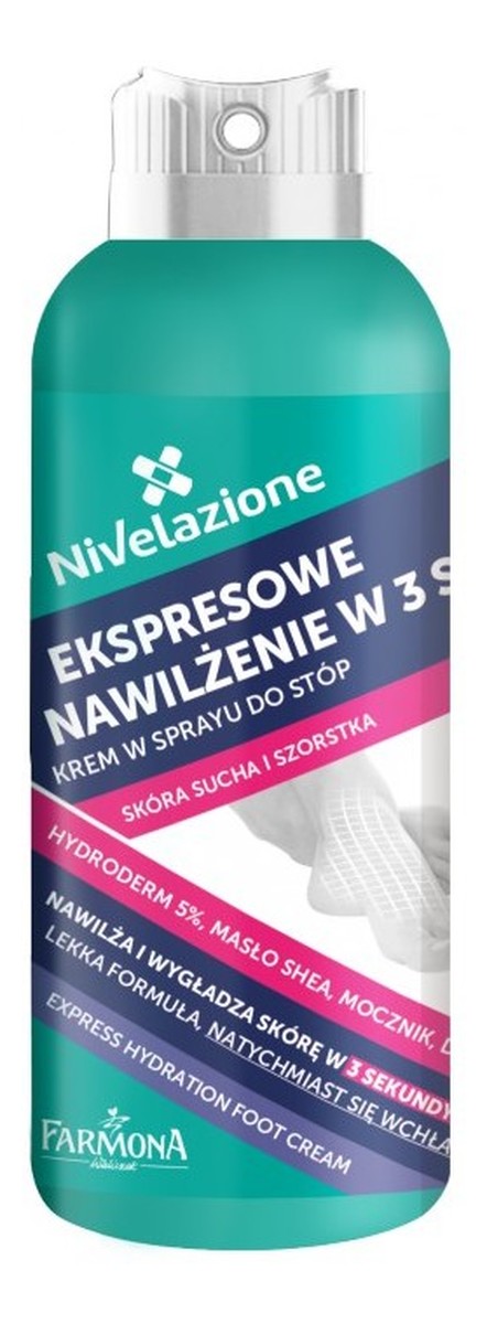 Krem w sprayu do stóp nawilżający