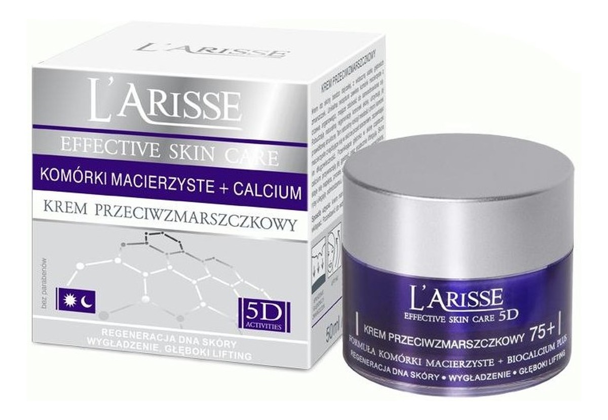 Krem przeciwzmarszczkowy 75+ formuła komórki macierzyste + bioCalcium Plus 5D