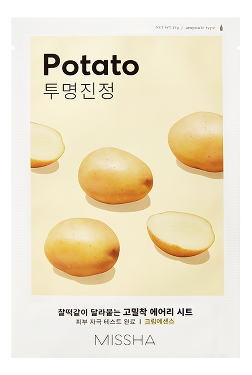 łagodząca maseczka w płachcie z ekstraktem z ziemniaków potato