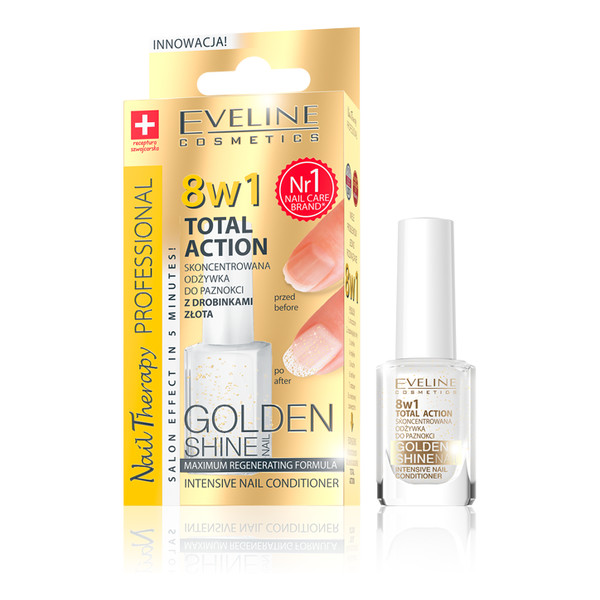 Eveline nail therapy 8в1 здоровые ногти silver shine максимальное восстановление 12мл