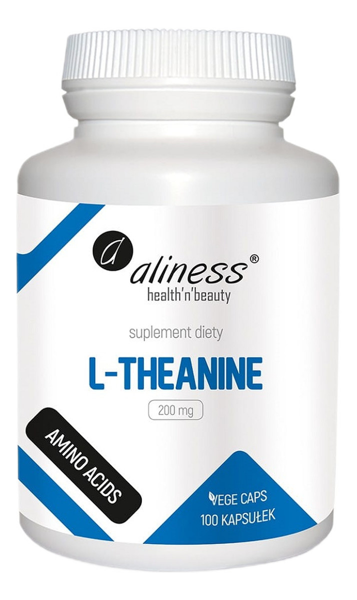 L-theanine 200 mg suplement diety 100 kapsułek