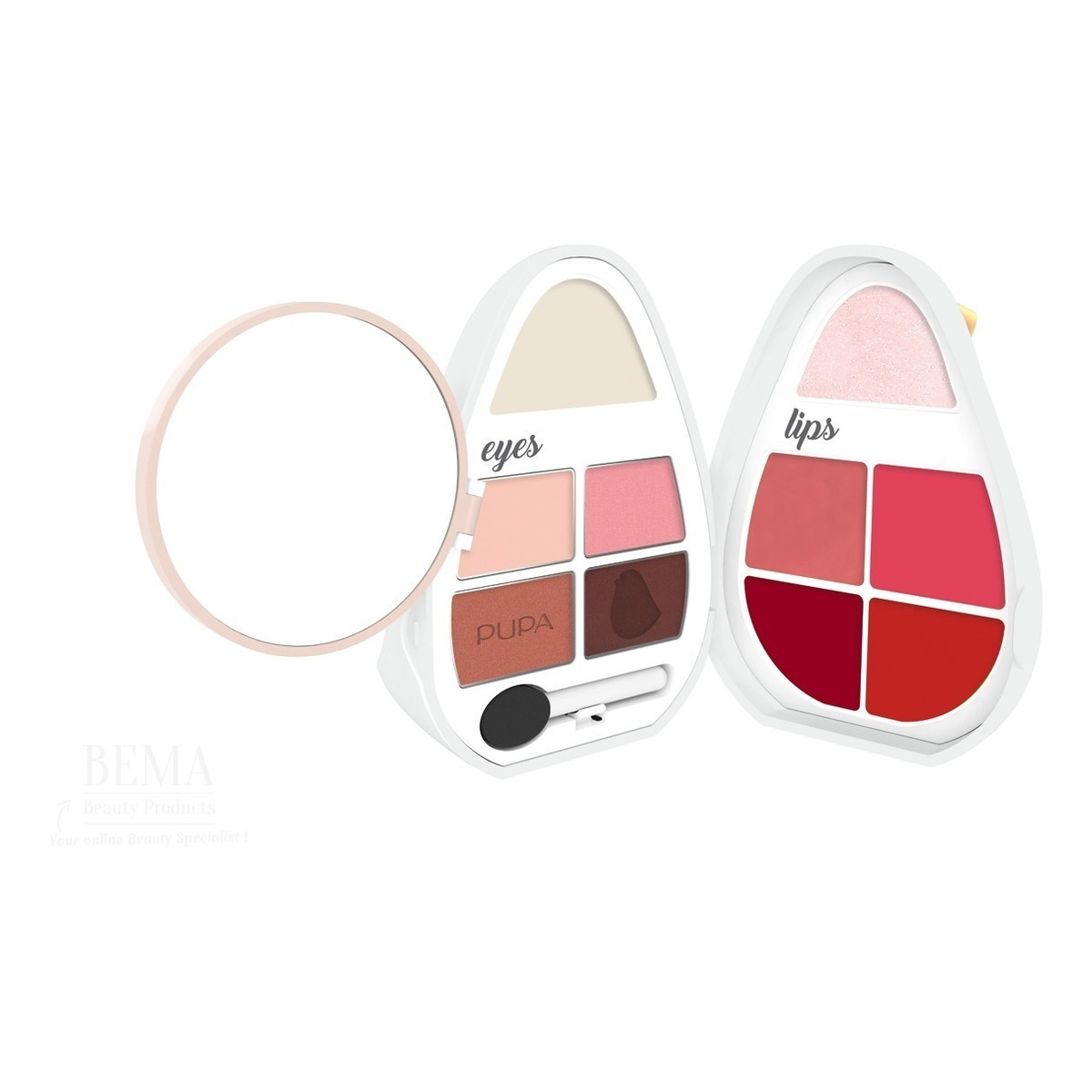 Pupa Milano Bird 2 zestaw do makijażu oczu i ust White 10g