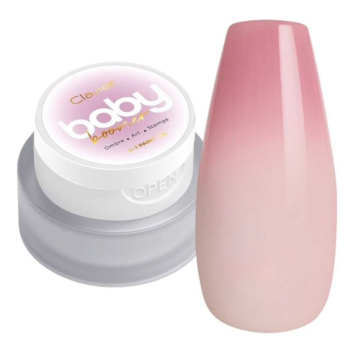 Clavier Baby Boomer Ombre żel do paznokci 3w1 3g