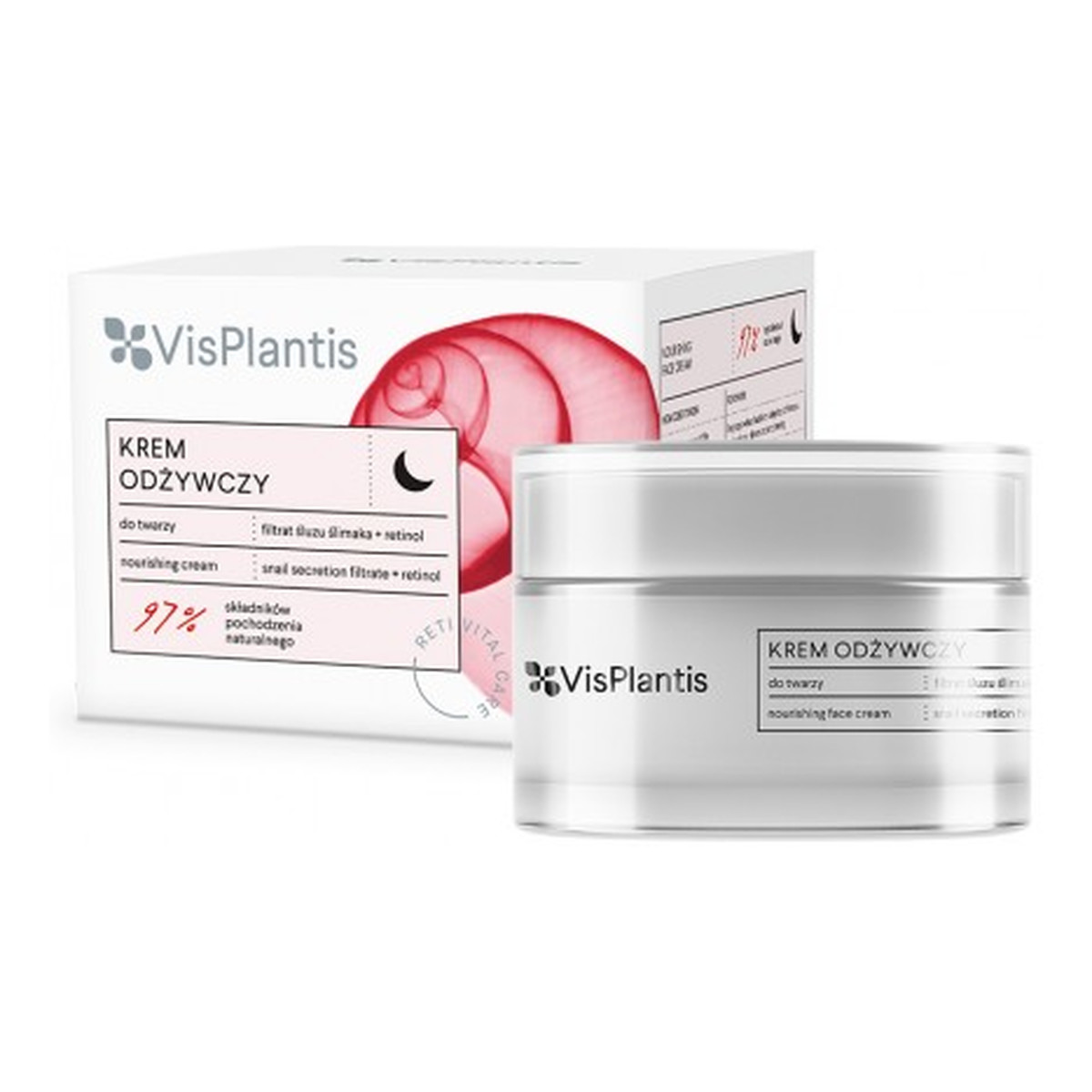 Vis Plantis Reti Vital Care Krem Przeciwzmarszczkowy, Odżywczy Na Noc Z Retinolem i Adenozyną 50ml