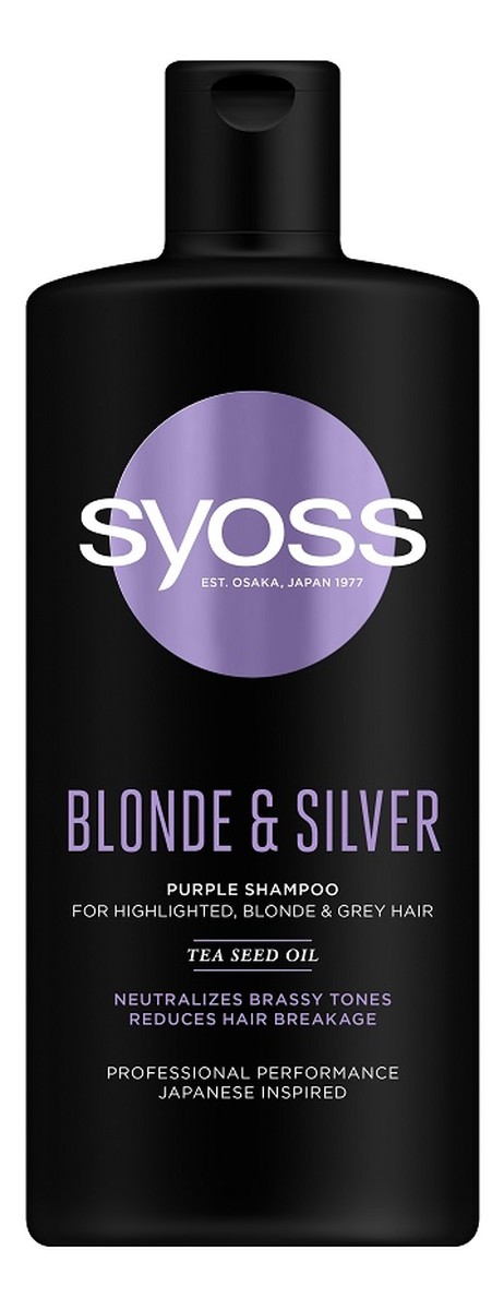 Blonde & Silver Purple Shampoo szampon neutralizujący żółte tony do włosów blond i siwych