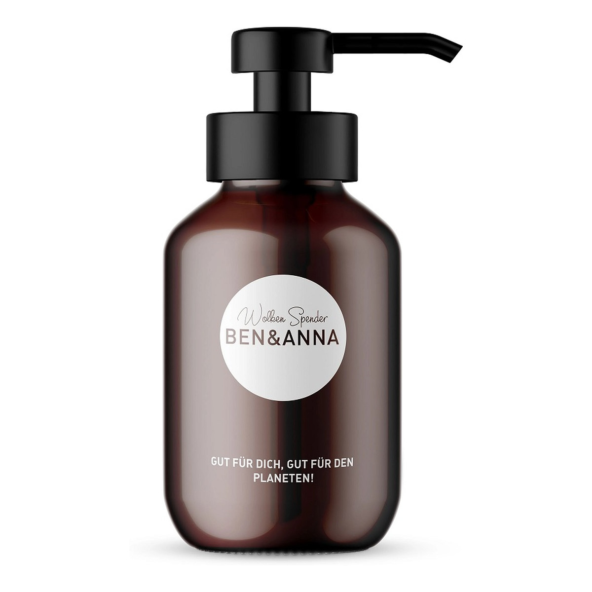 Ben&Anna Szklana butelka z dozownikiem do mydła w tabletkach 200ml