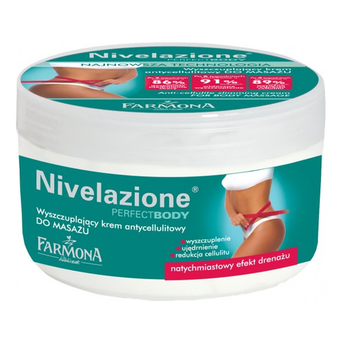 Farmona Perfect Body Nivelazione Wyszczuplający Krem Antycellulitowy Do Masażu Ciała 250ml