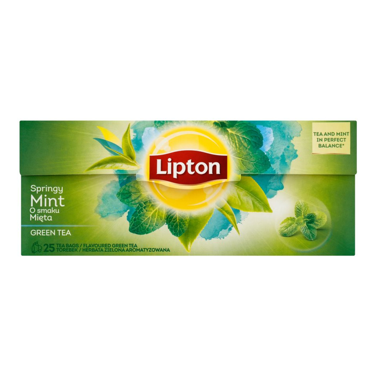 Lipton Green Tea herbata zielona Mięta 25 torebek 32g