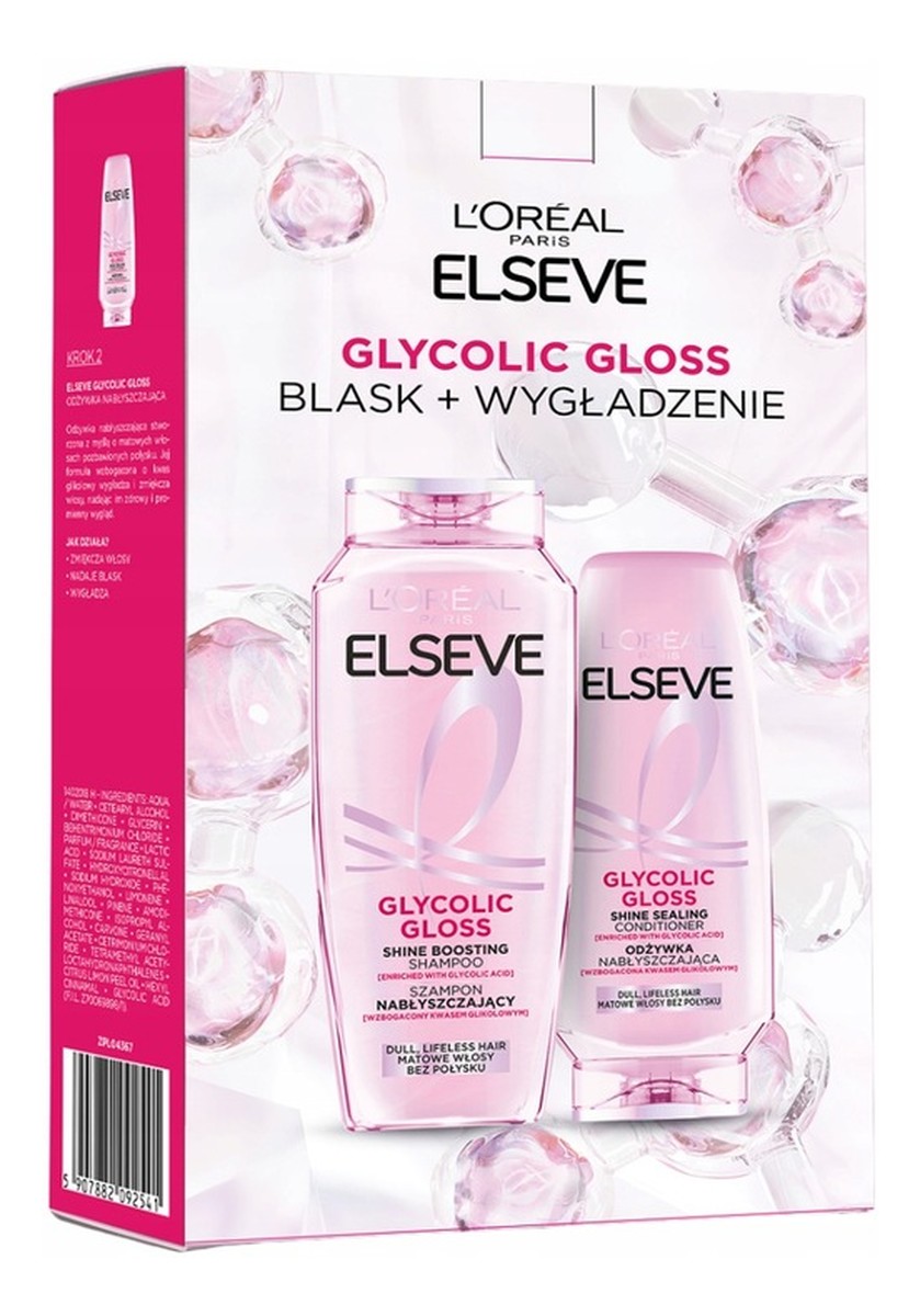 Zestaw glycolic gloss szamp+odżywka