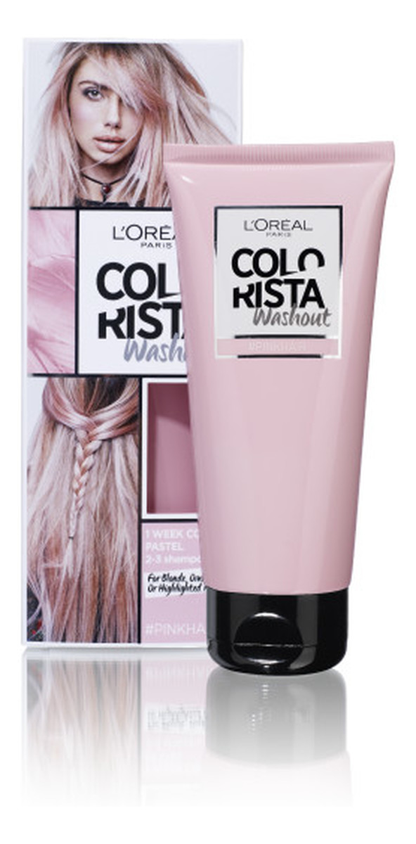Colorista washout zmywalna farba do włosów #pinkhair