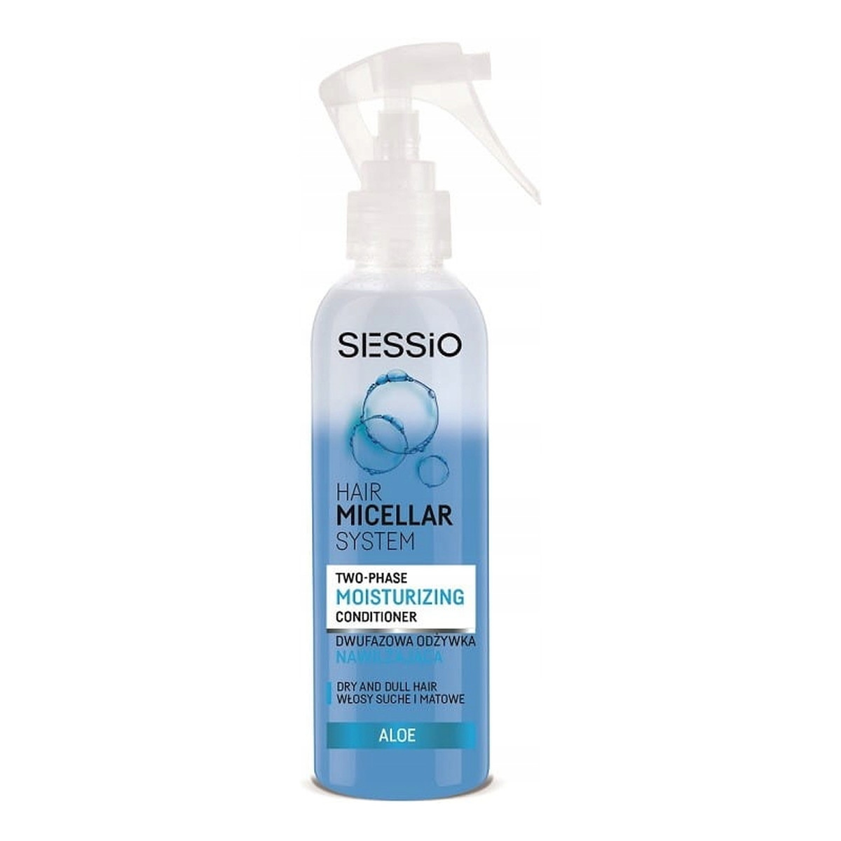 Sessio Hair Micellar System dwufazowa odżywka nawilżająca do włosów suchych i puszących się Aloe 200g
