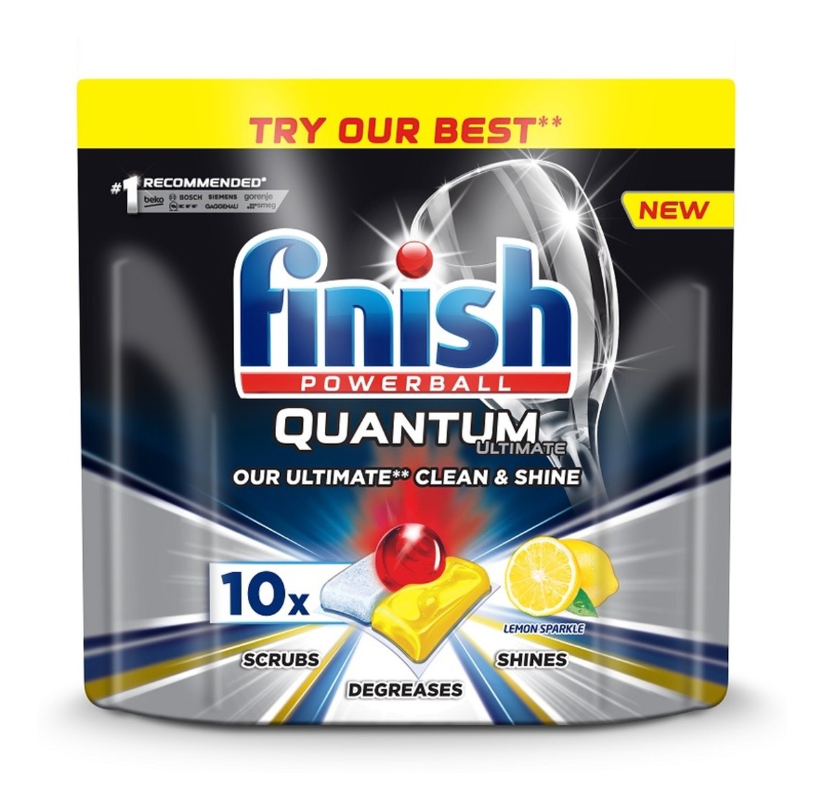 kapsułki tabletki do zmywarki 10szt Lemon