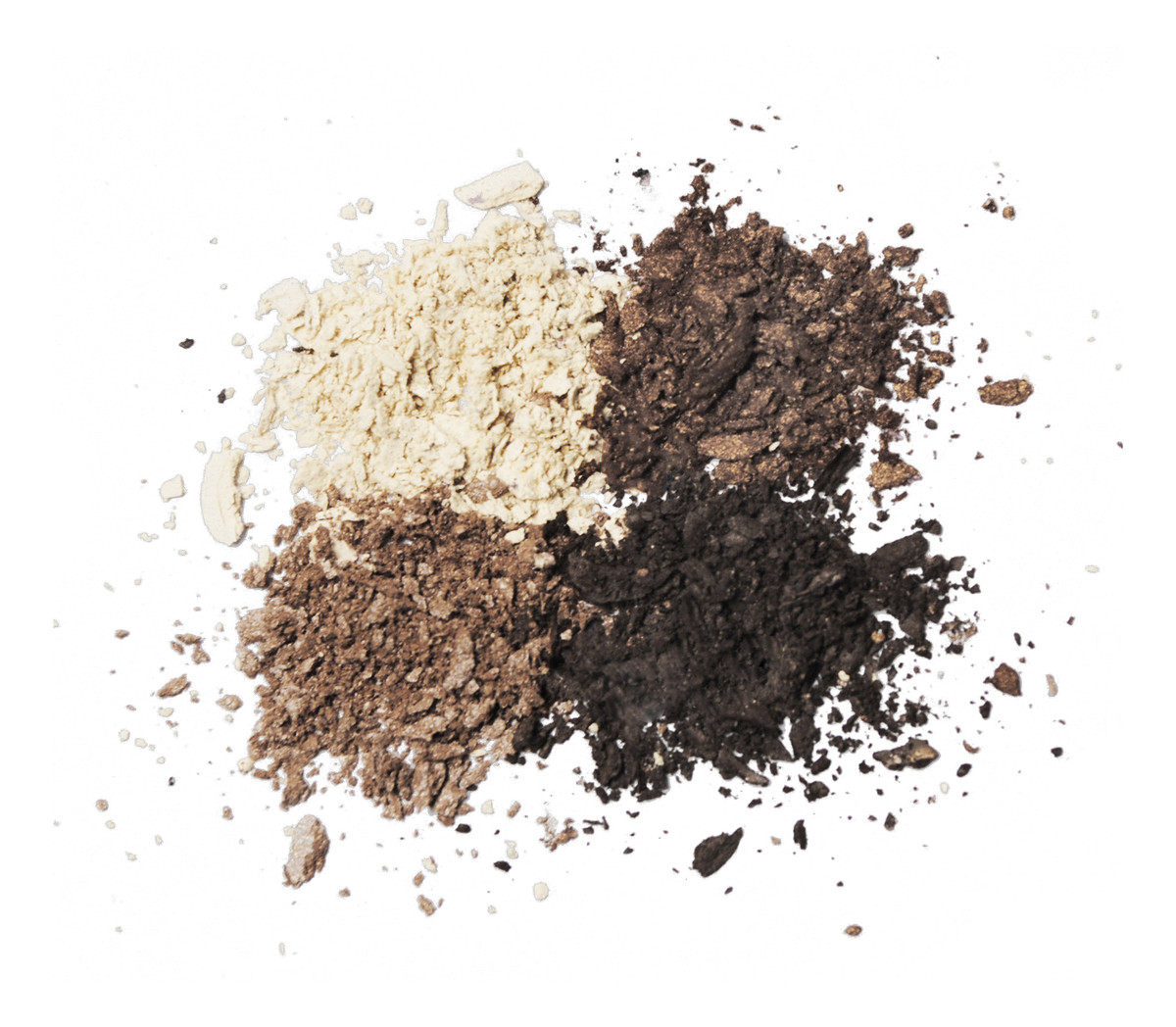 Paletka Quattro 4 naturalnych cieni do powiek - coffee & cream