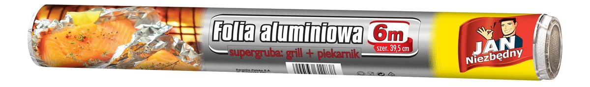 Folia aluminiowa supergruba; grill+piekarnik 6M
