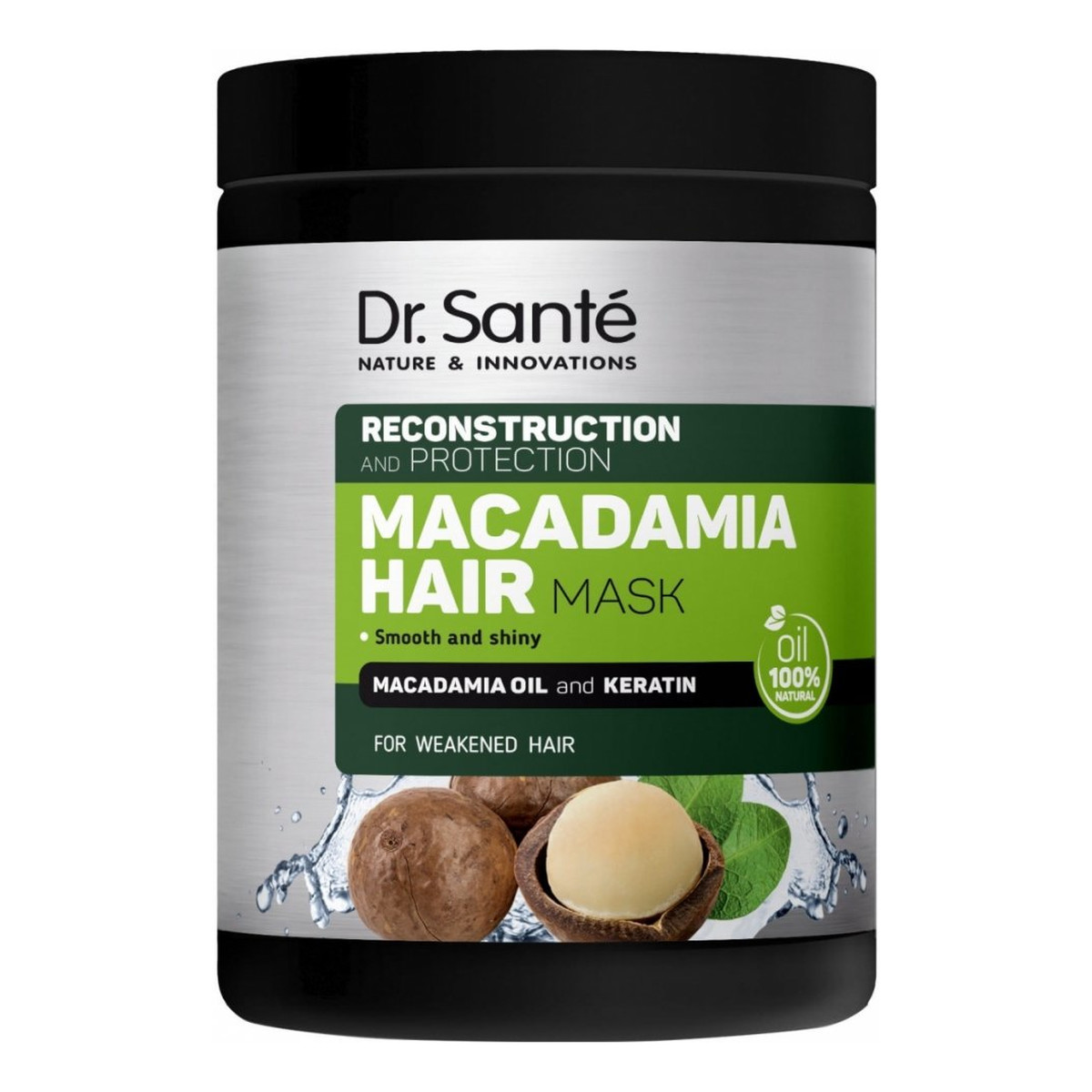 Dr. Sante Macadamia Hair Maska regenerująca do włosów z Olejem makadamia i Keratyną 1000ml