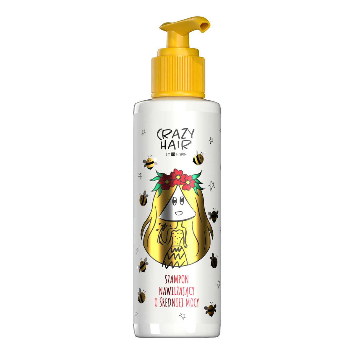 Hiskin Crazy Hair Miodowy wzmacniająco kojący szampon do włosów 300ml