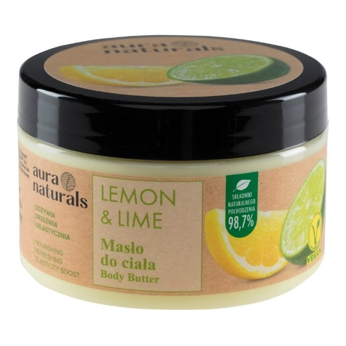 Aura Naturals Lemon & Lime Masło do ciała 250ml