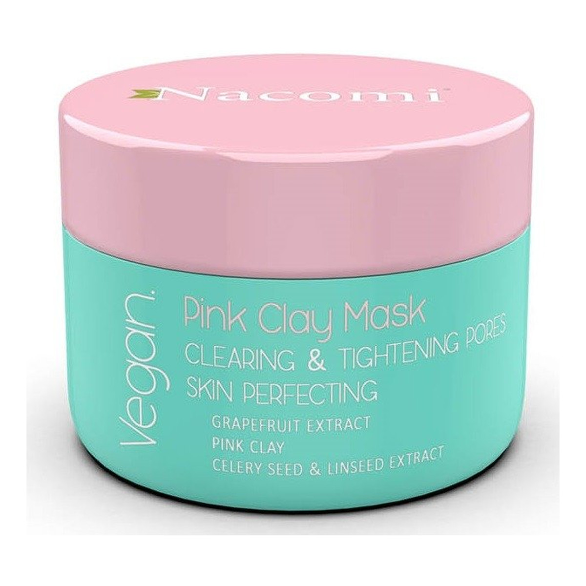 Nacomi Vegan Pink Clay różowa maska oczyszczająco-ściągająca 50ml