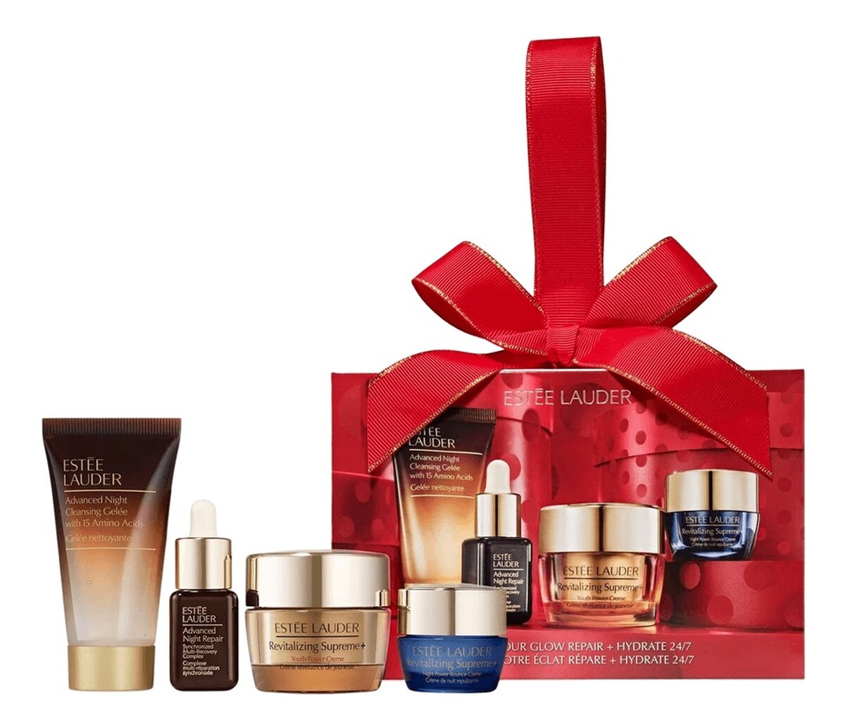 Zestaw oczyszczający żel do twarzy 30ml + serum na noc 7ml + krem do twarzy 15ml + krem na noc 7ml