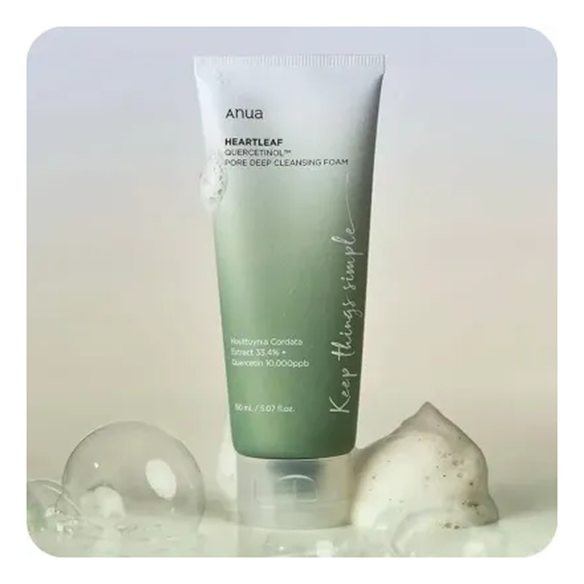 Anua Heartleaf Głęboko oczyszczająca pianka do twarzy 150ml