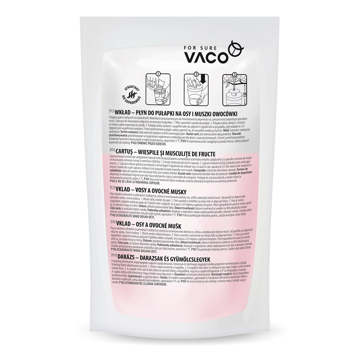 Vaco Eco płyn do pułapki na osy,muchy i szerszenie 200ml