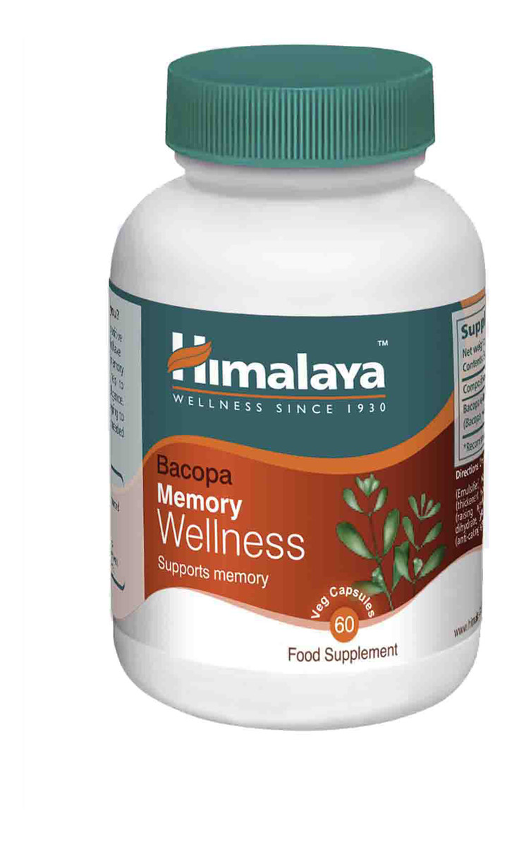 Memory Wellness suplement diety wspomagający pamięć Bacopa 60 Kapsułek