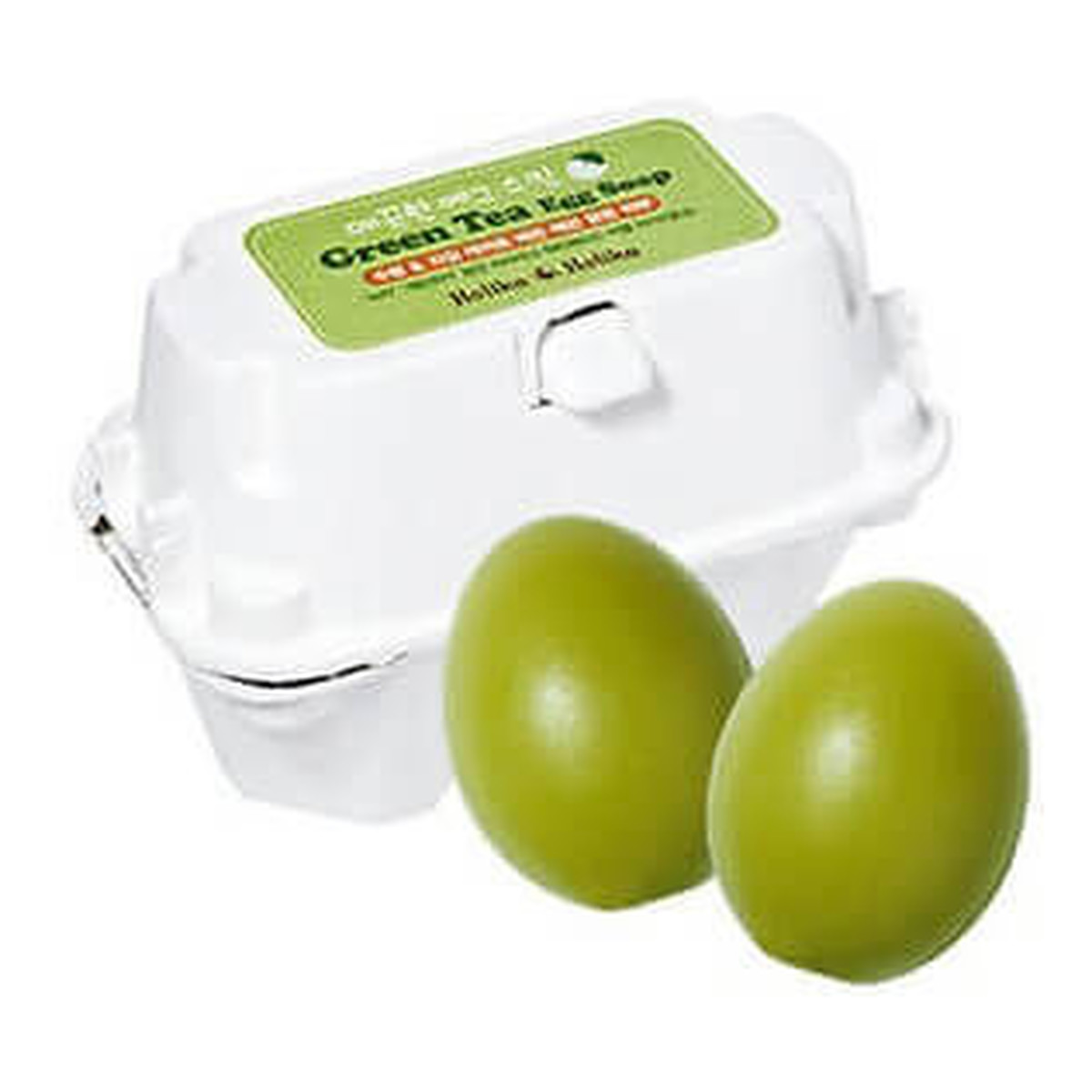 Holika Holika Green Tea Egg Soap oczyszczające mydło do twarzy Zielona Herbata 2x50g 100g
