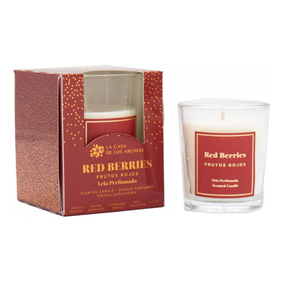 La Casa De Los Aromas X-mas Świeca zapachowa Czerwone Owoce 120g