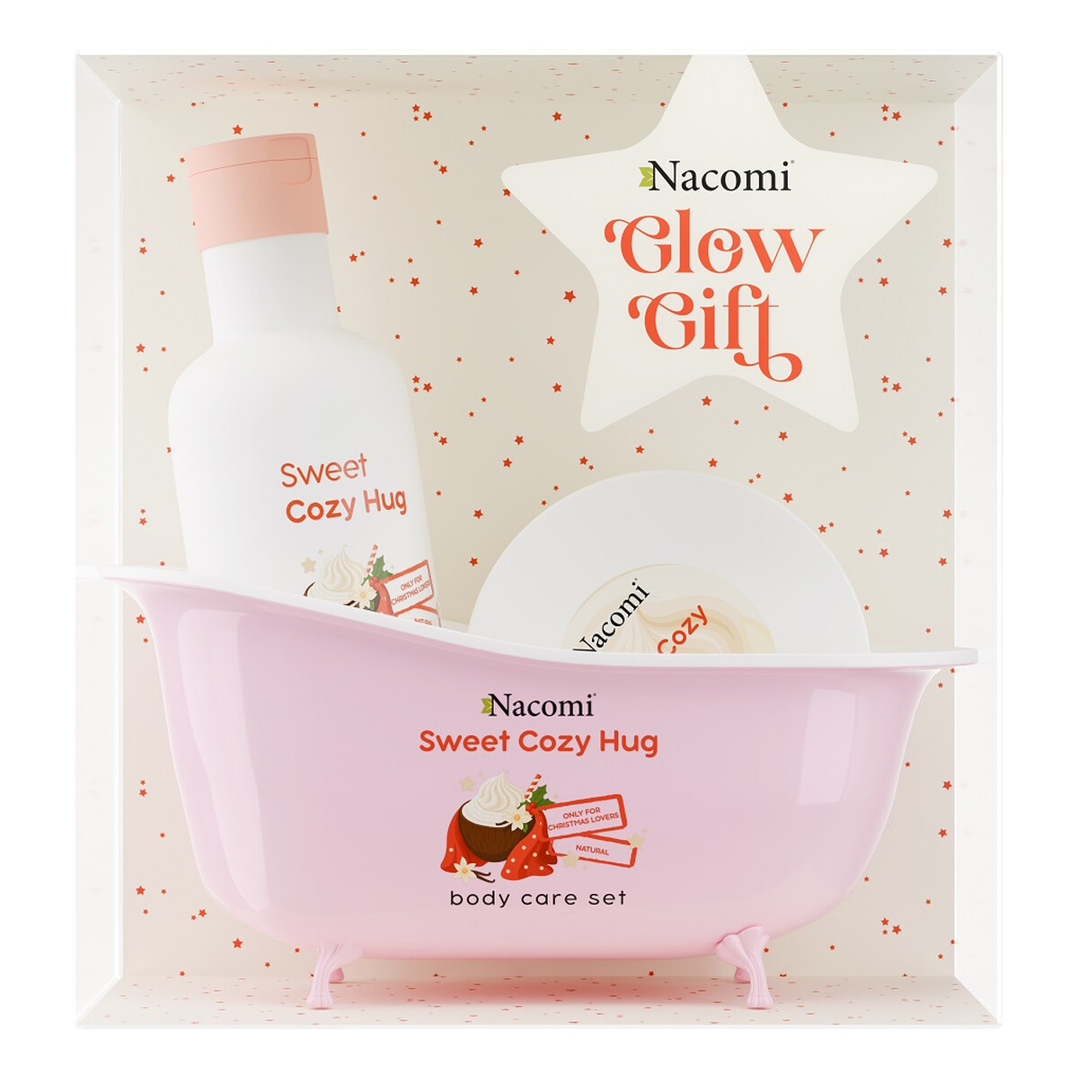 Nacomi Sweet Cozy Hug Zestaw żel pod prysznic 300ml + kremowe masło do ciała 100ml