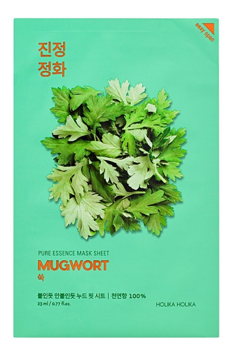 Mugwort regenerująca maseczka w płachcie z ekstraktem z bylicy pospolitej