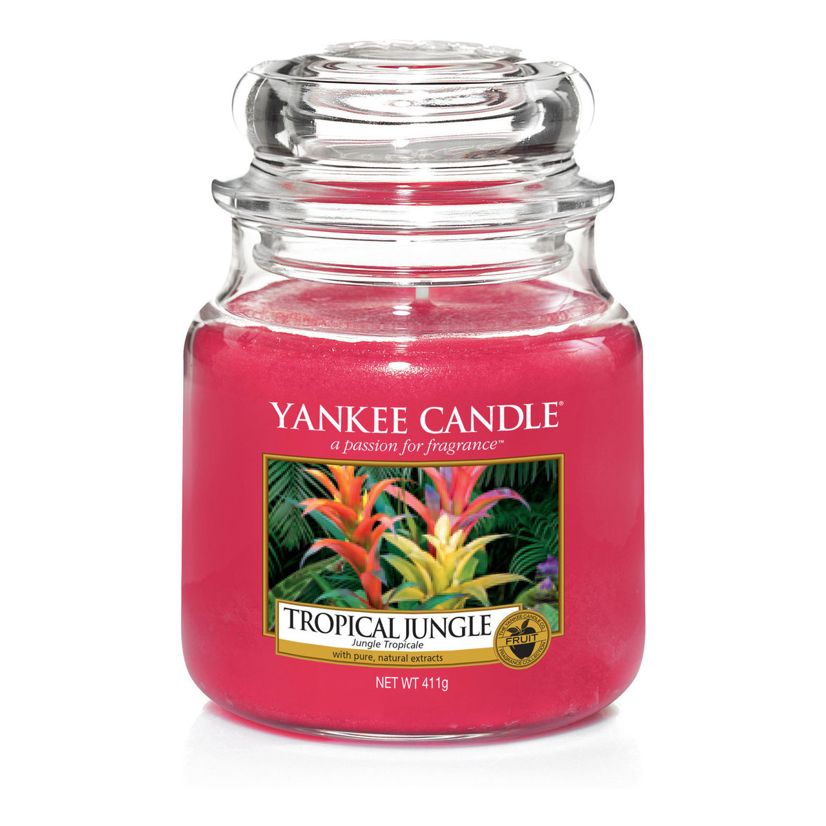 Yankee Candle Med Jar średnia świeczka zapachowa Tropical Jungle 411g
