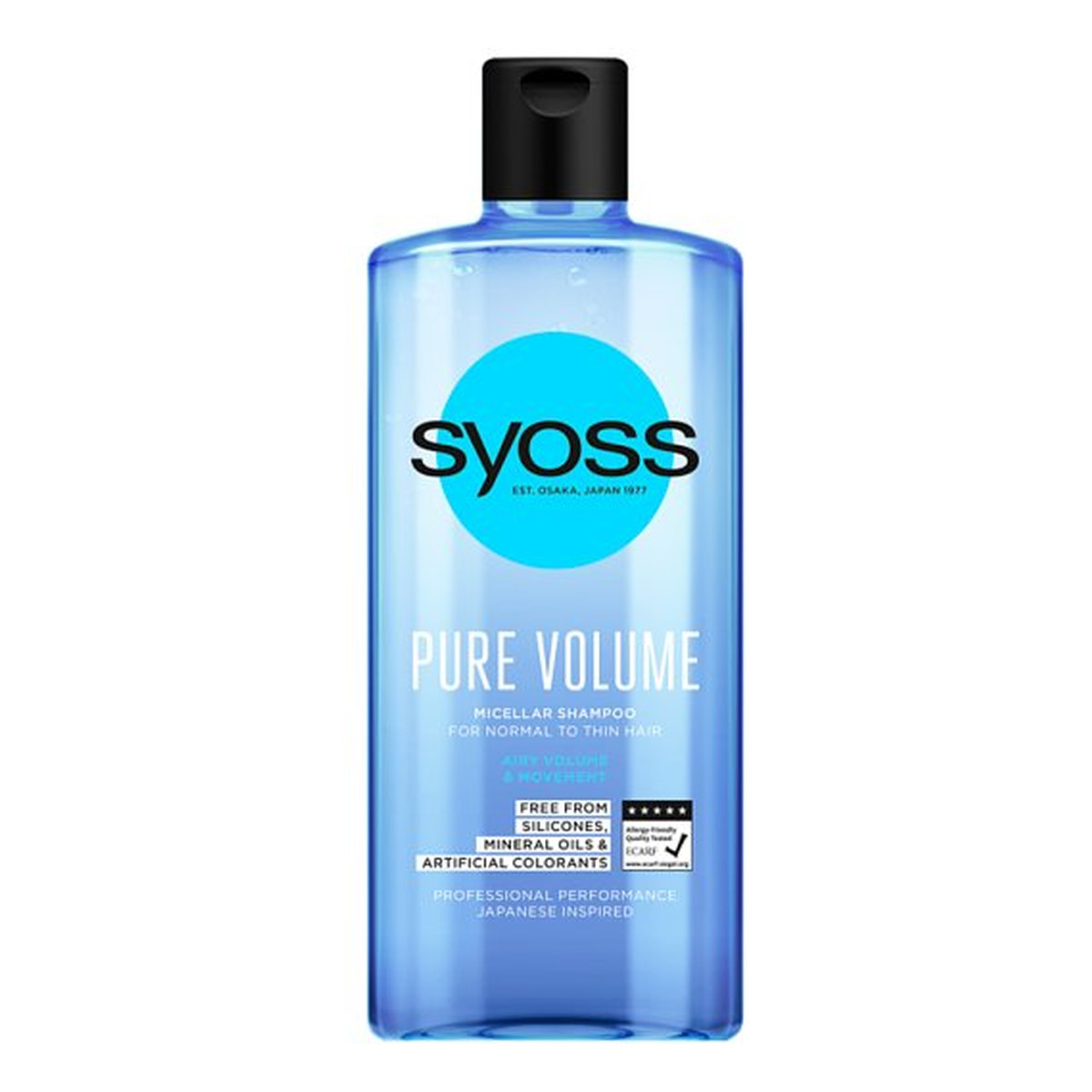 Syoss Pure volume micellar shampoo szampon do włosów przywracający równowagę 440ml