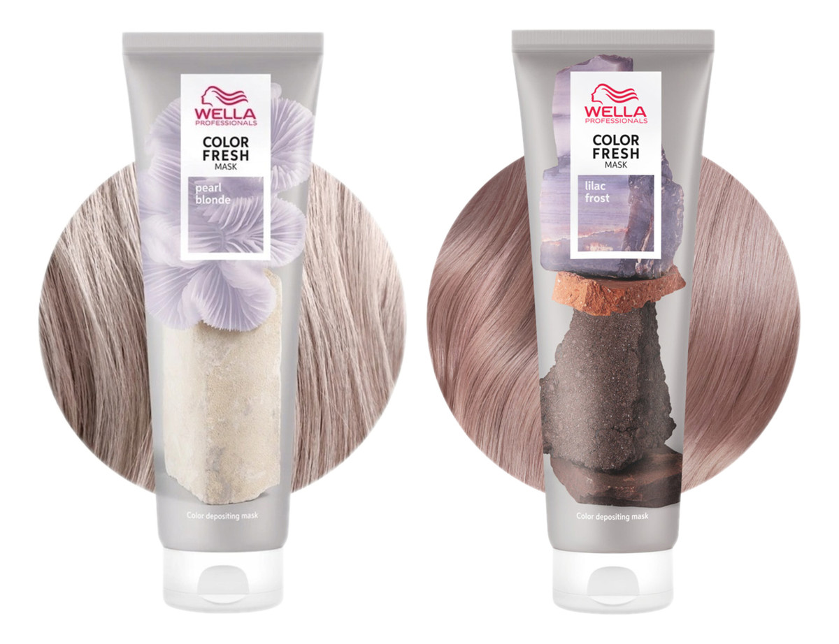 Odżywcza maska koloryzująca Pearl Blonde + Lilac Frost 2x150ml