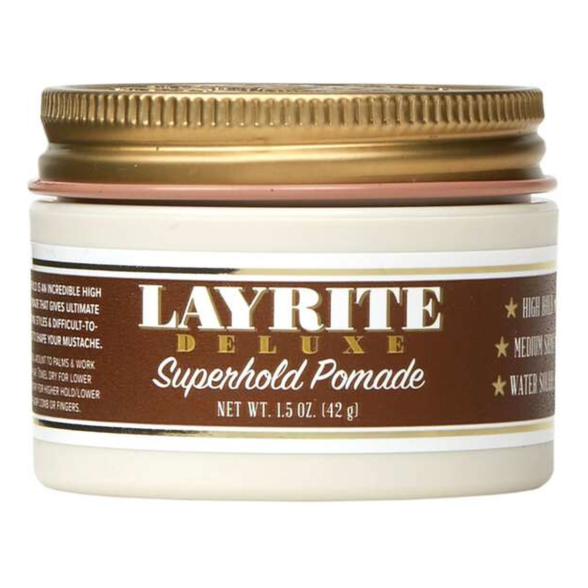 Layrite Pomada Superhold matowa o supermocnym utrwaleniu do włosów dla mężczyzn 42g