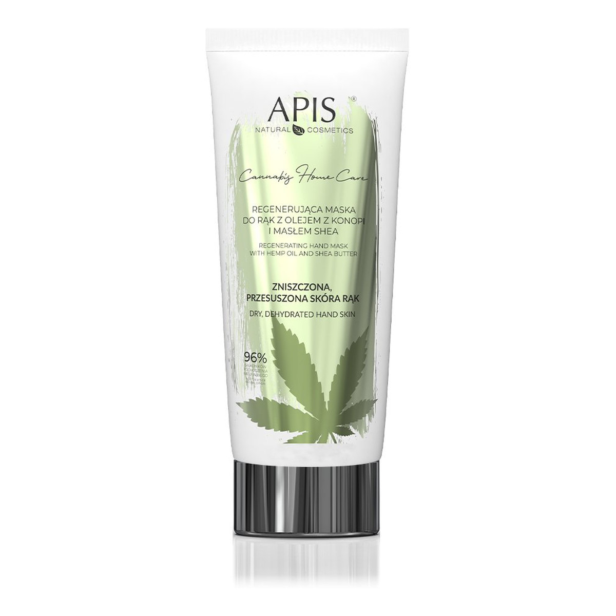 Apis Cannabis Home Care regenerująca maska do rąk z olejem z konopi i masłem shea 200ml
