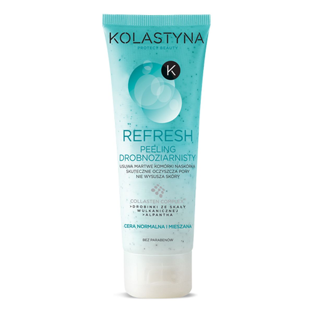 Kolastyna Refresh Peeling Do Twarzy Drobnoziarnisty Cera Normalna i Mieszana 75ml