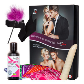 Ekskluzywna gra dla dwojga karty dla par + zestaw 4 gadżetów