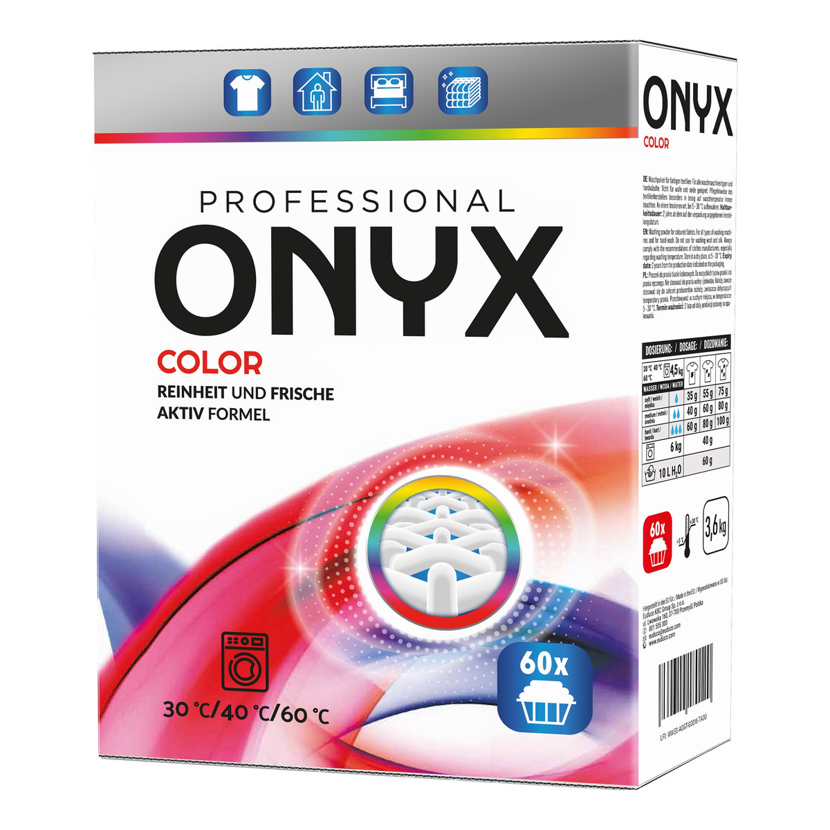 Onyx Proszek do prania Kolor 60 prań 3.6kg