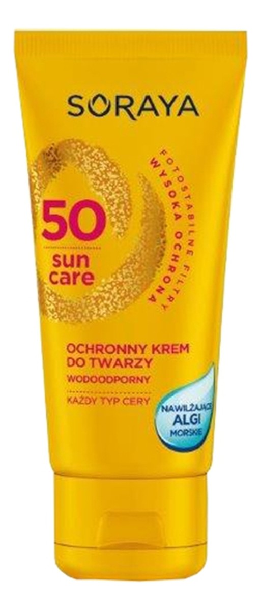 Wodoodporny ochronny krem do twarzy nawilżające algi SPF 50