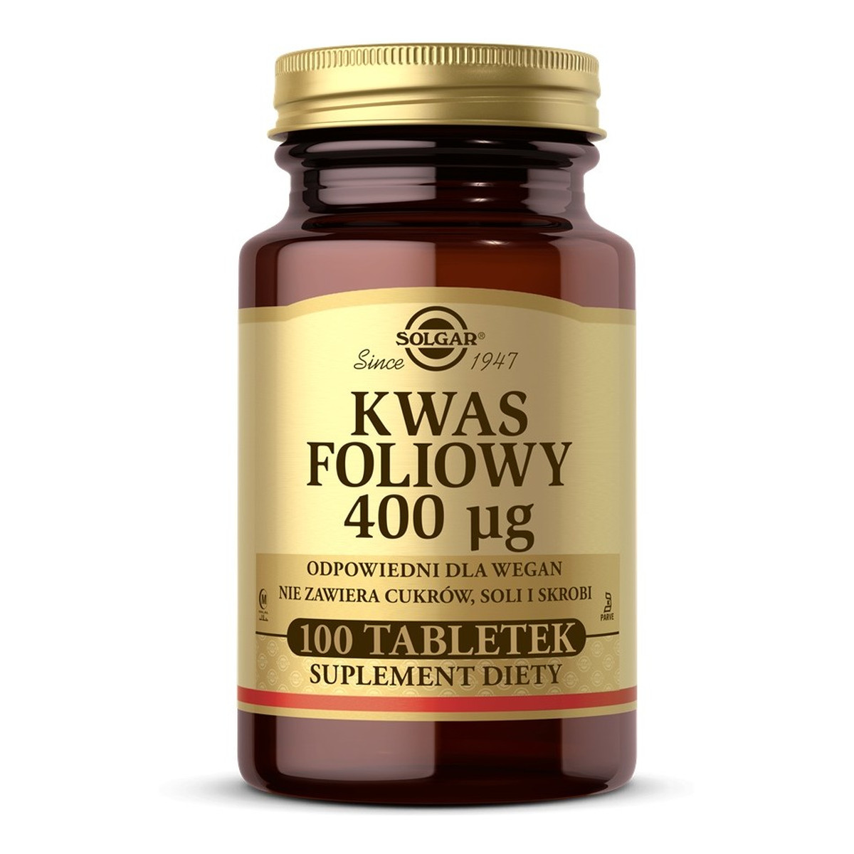 Solgar Solgar_kwas foliowy 400mcg suplement diety 100 tabletek