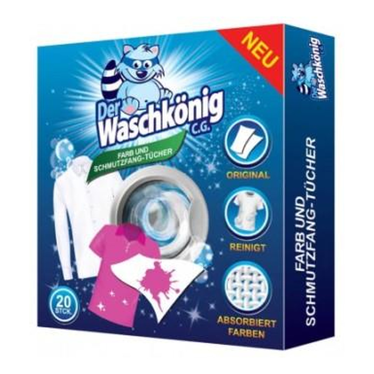 Der Waschkönig Chusteczki wyłapujące kolor 20 szt