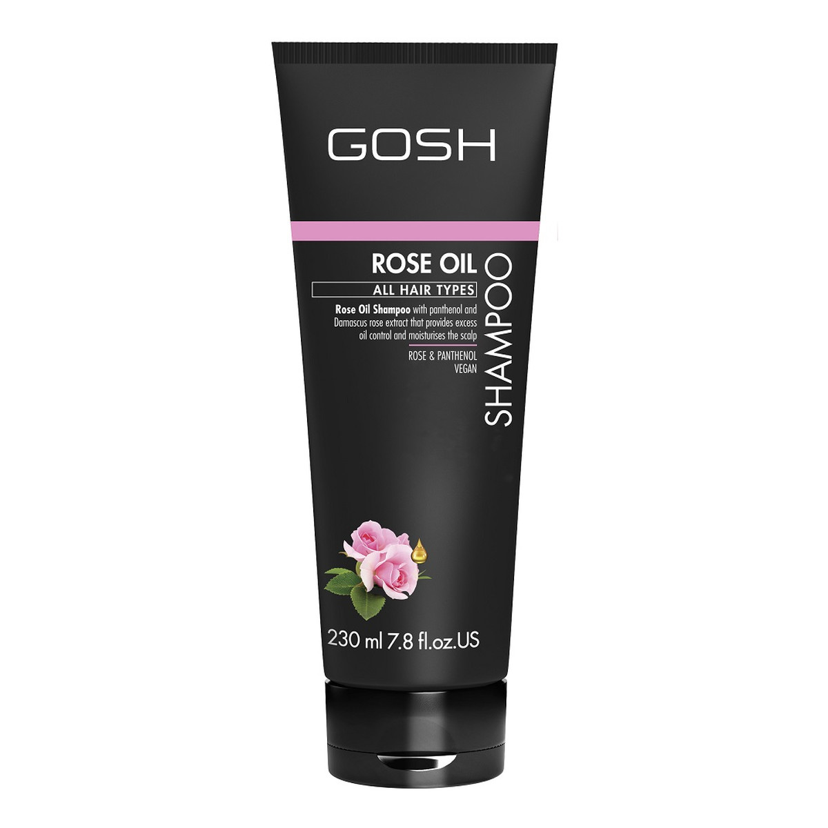 Gosh Rose oil szampon do włosów z olejkiem różanym 230ml