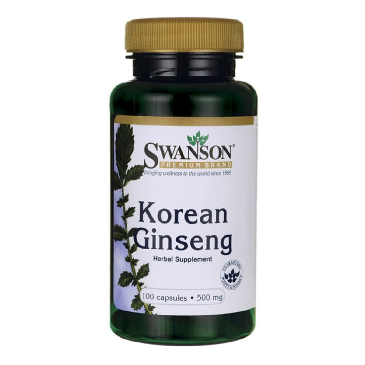 Swanson Żeń-szeń koreański 500mg suplement diety 100 kapsułek