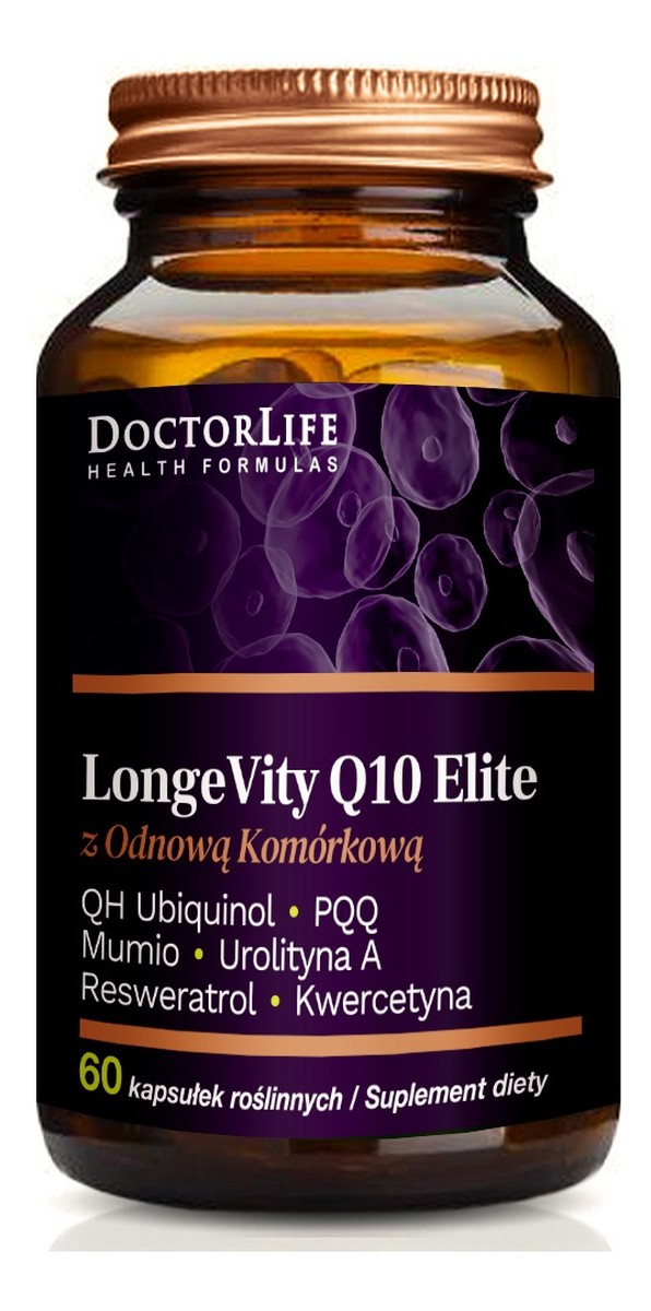 Q10 Elite 500 suplement diety rewitalizujący geny długowieczności 60 kapsułek