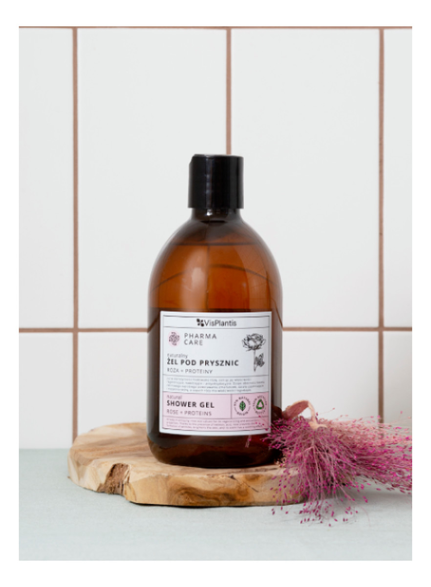 Naturalny żel pod prysznic Róża + Proteiny