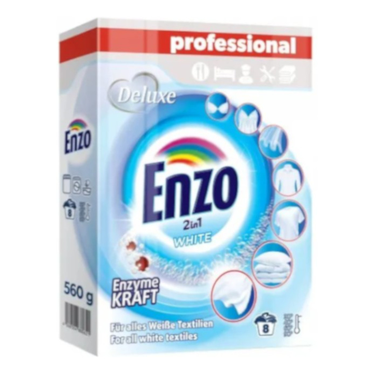 Deluxe Enzo Proszek do prania białego 560g
